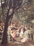 Max Liebermann Beer Garden in Munich (nn02) oil painting reproduction